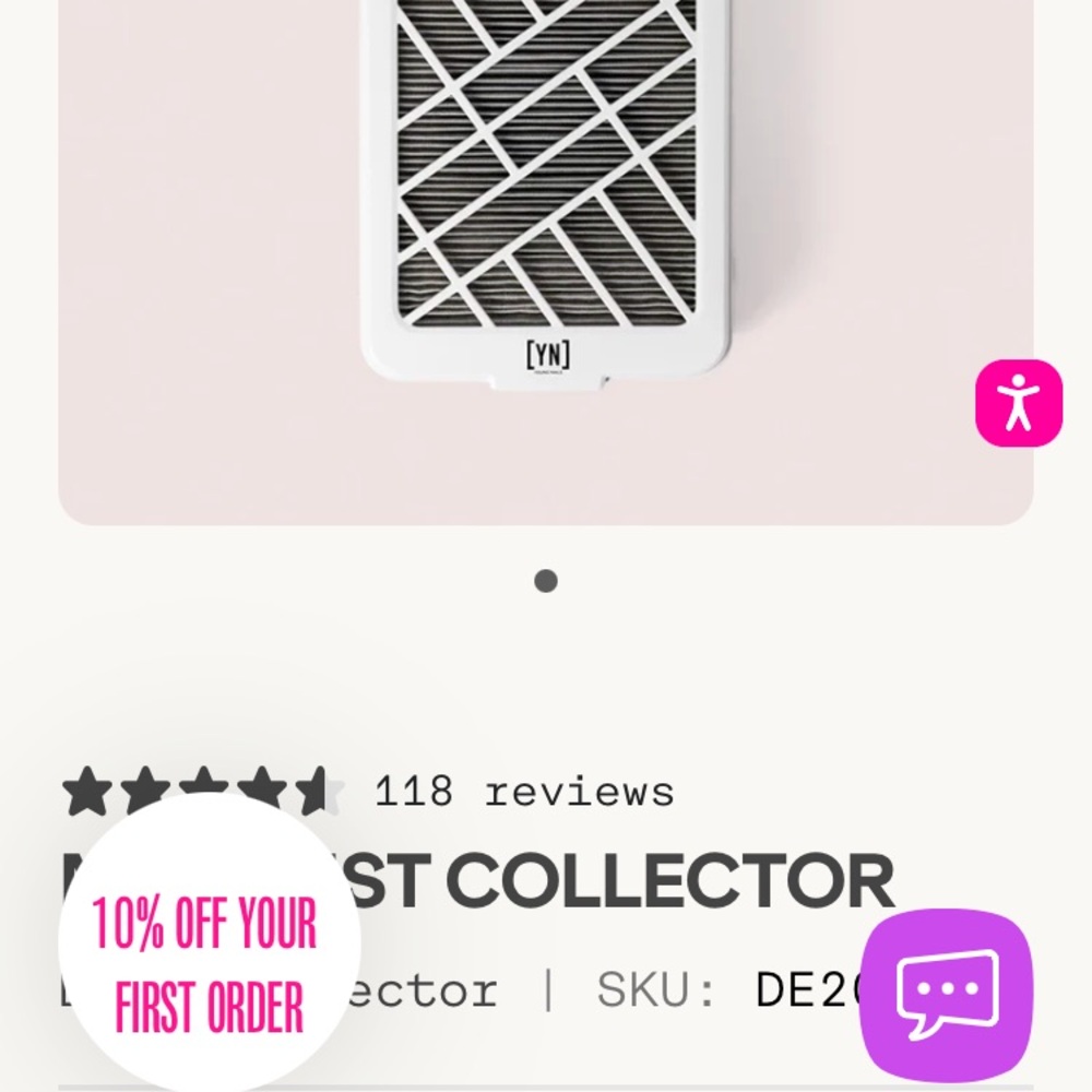 Young Nails Dust Collector
Like New in original box